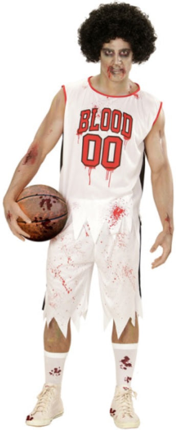 Zombie Kostüm Blutiger Basketballer für Halloween