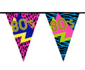 80er Jahre Wimpelkette – Girlande