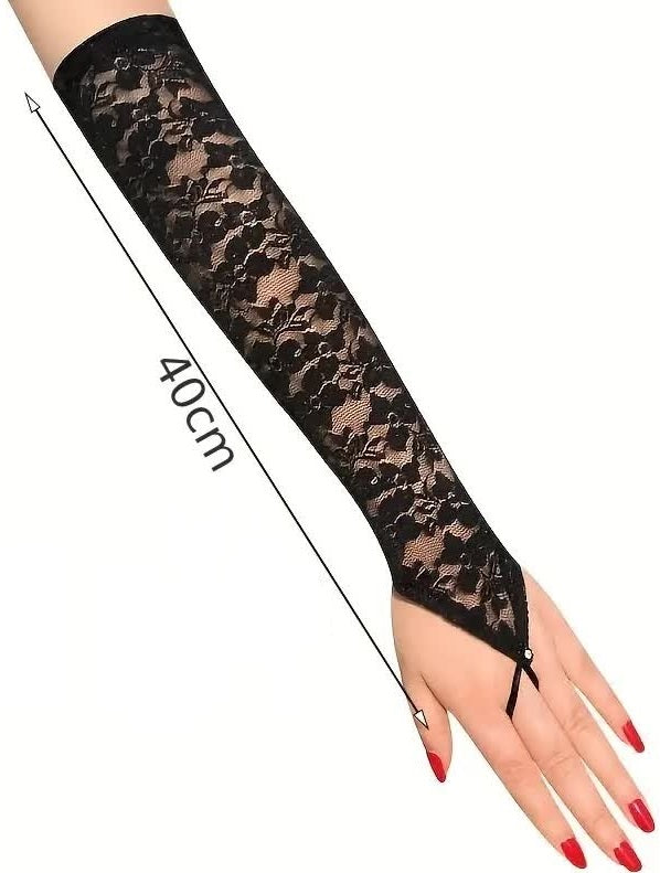 Spitzenhandschuhe fingerlos – Gatsby & Krimidinner