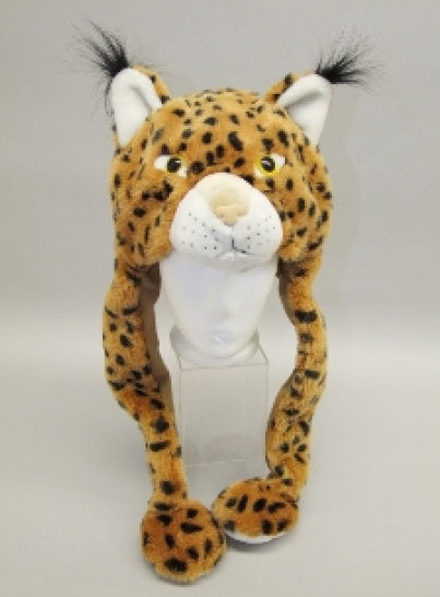 Luchs Mütze – Plüsch Tiermütze
