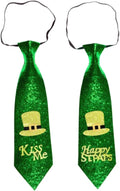St. Patricks Day Krawatte mit Glitter