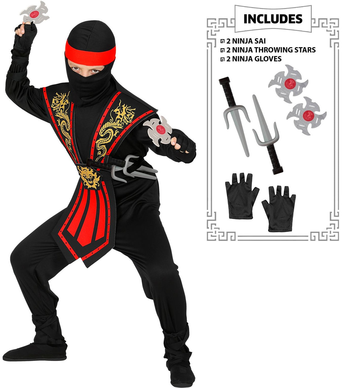 Ninja Kostüm für Kinder