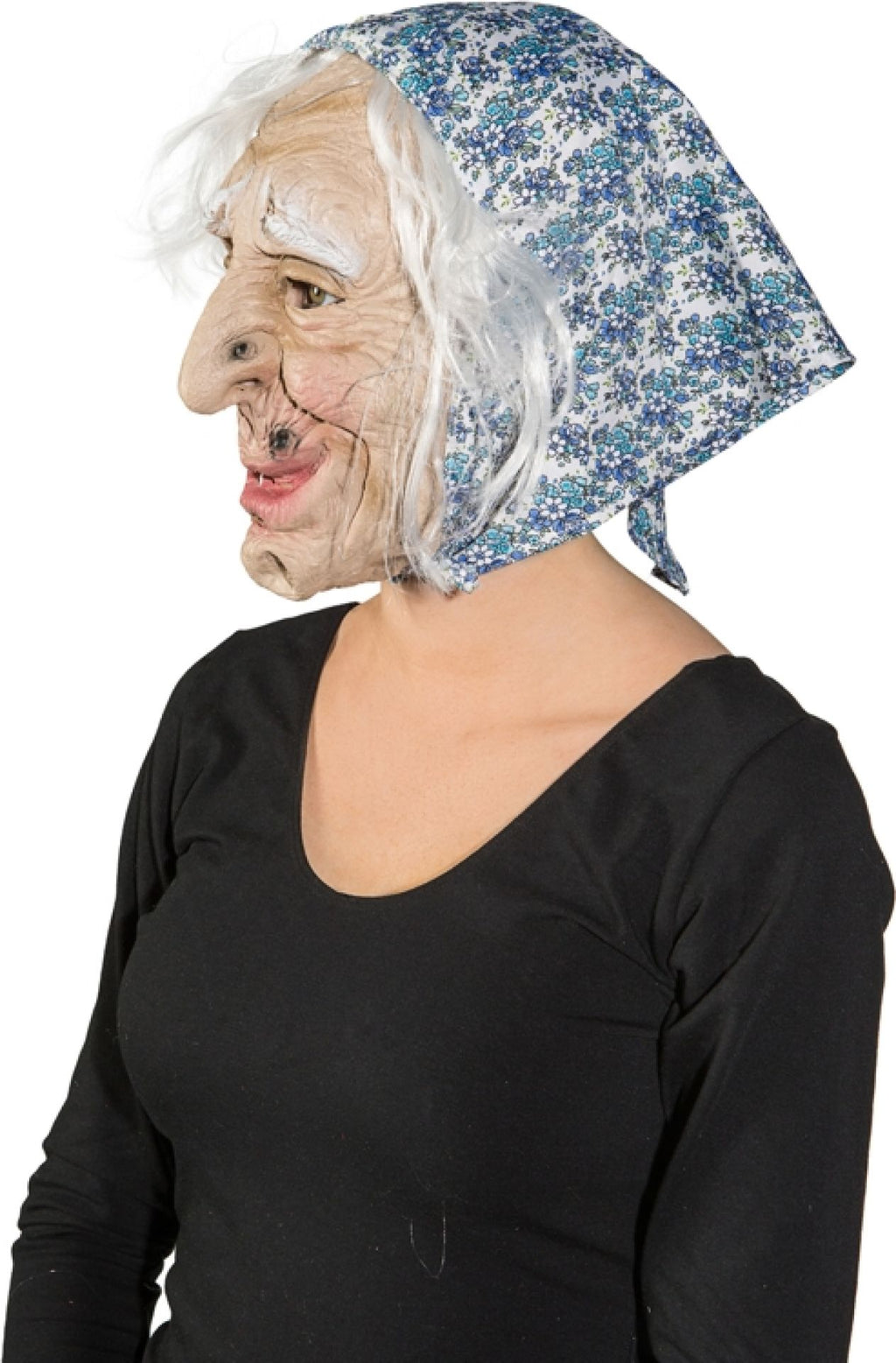 Grossmutter Maske mit Kopftuch – Ömi aus de Alp