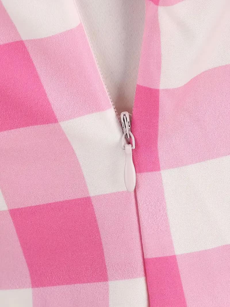 Karo Kleid – inspiriert von Barbie