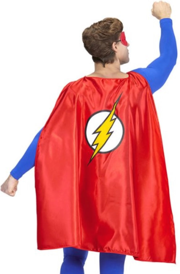 Flash Umhang mit Augenmaske – Superheld