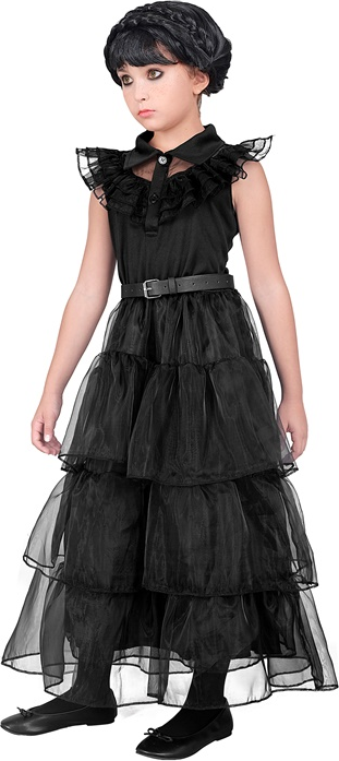 Wednesday Addams Ballkleid für Mädchen
