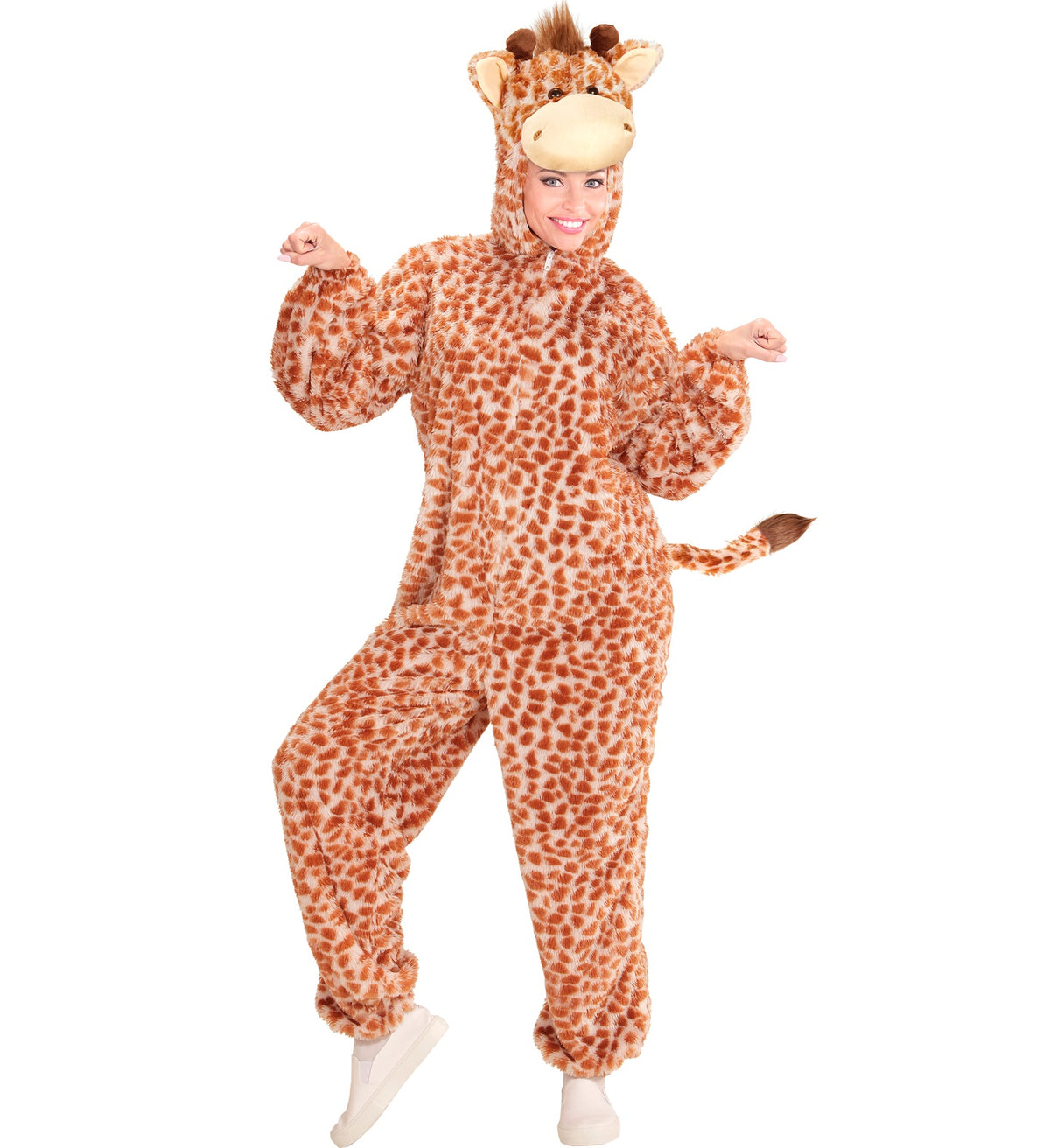 Flauschiges Plüsch Giraffe Kostüm Safari