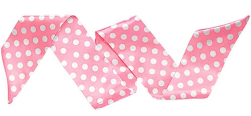 50er Jahre Rockabilly Halstuch rosa und weiss gepunktet