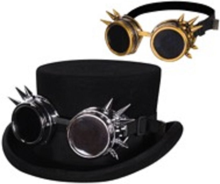 Steampunk Brille mit Spikes – Festival