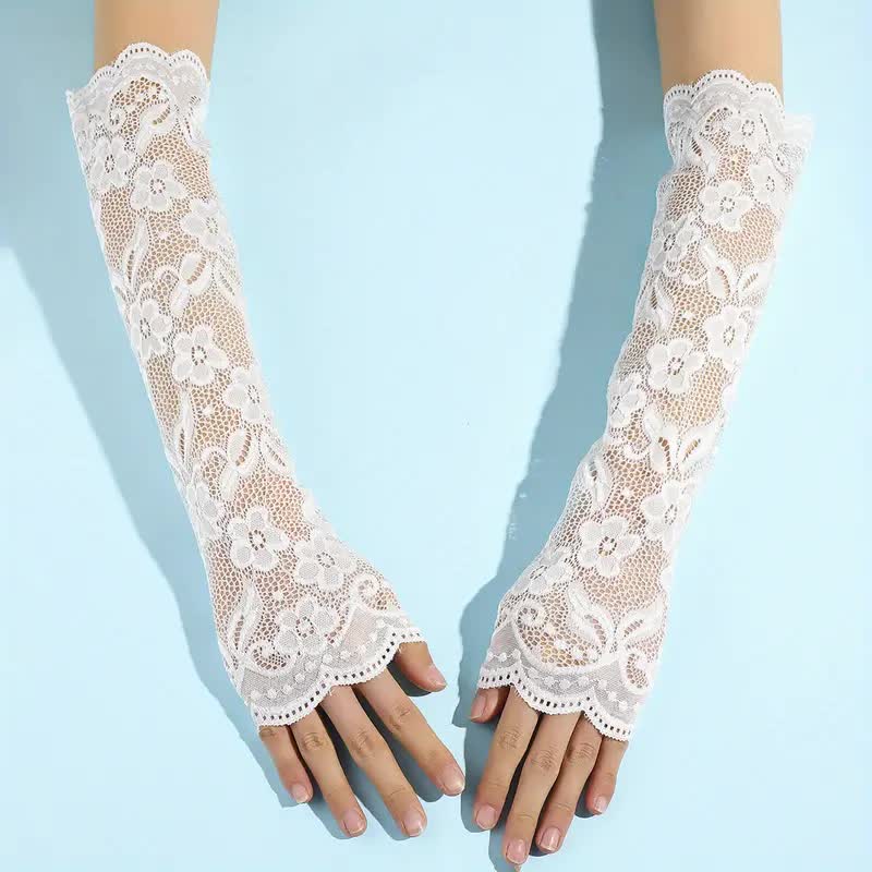 Spitzen Ärmlinge – fingerlose Handschuhe