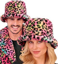 Leoparden Plüschhut – Fake Fur Hut