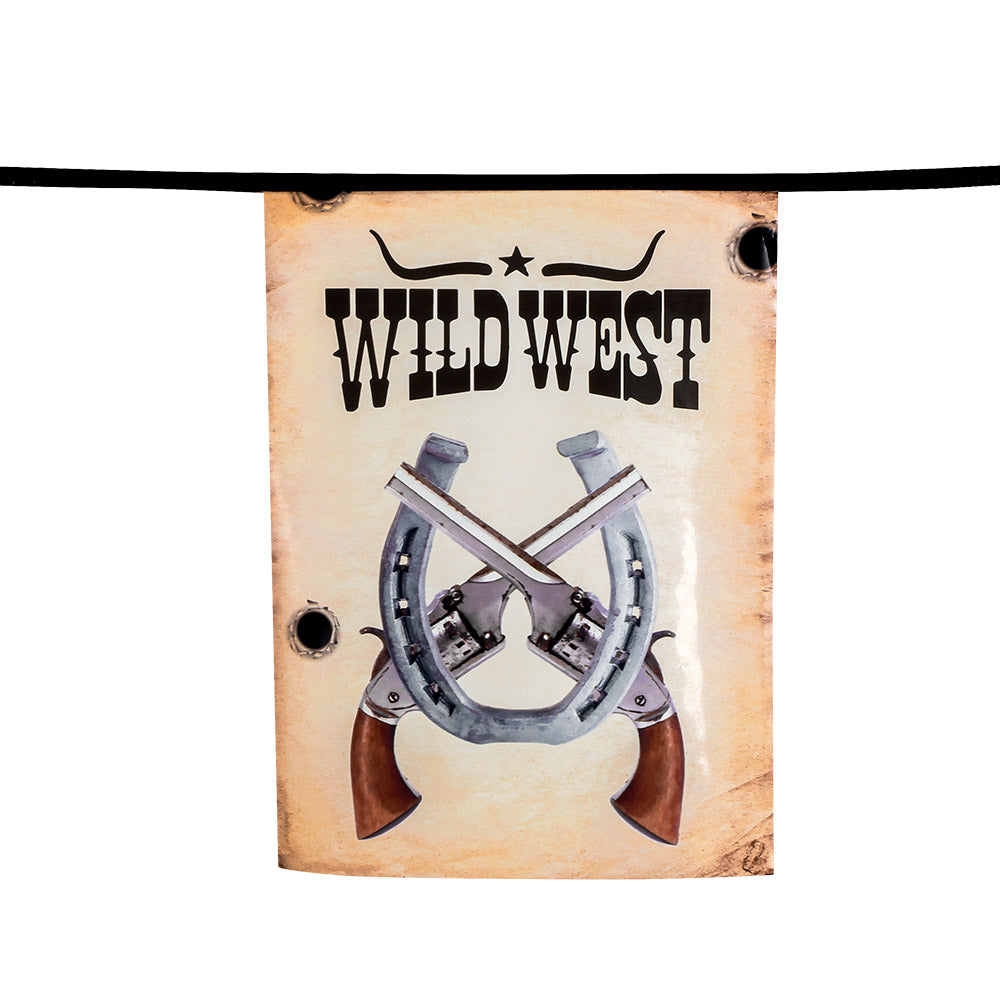 Western Girlande – Cowboy & Sheriff Wimpelkette