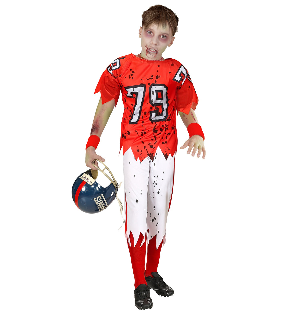 Zombie Footballer Kostüm für Kinder