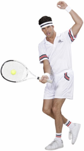 Tennisspieler Kostüm für Herren