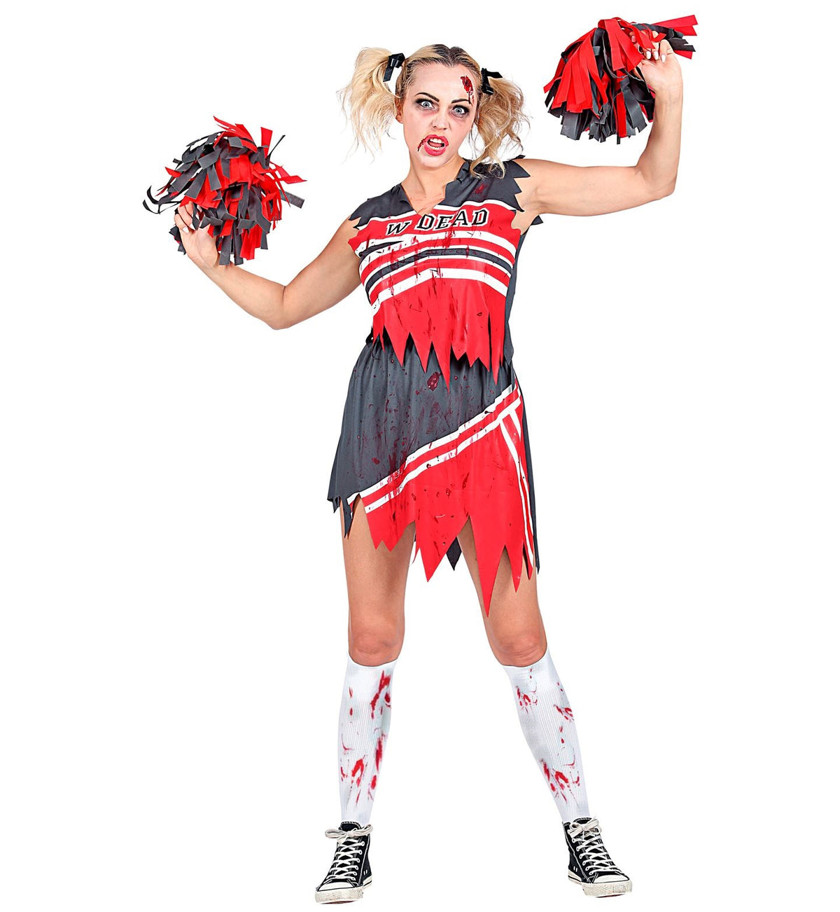 Zombie Cheerleader Kostüm für Damen – Halloween