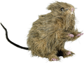Ratte mit Kunstfell – bewegliche Dekoration
