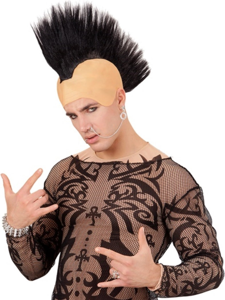 Irokesen Glatze – Punk Perücke