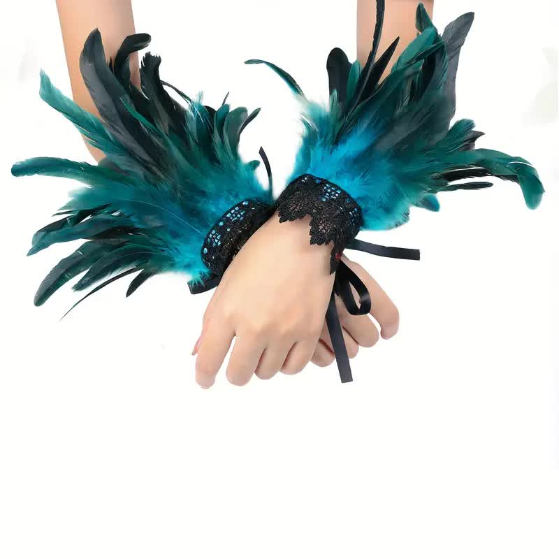 Feder Armband – mystisches Outfit