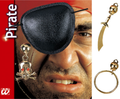 Augenklappe mit Ohrclip – Pirat