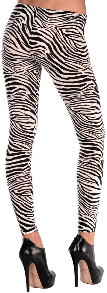 Zebra Leggings – 80er Animal Print