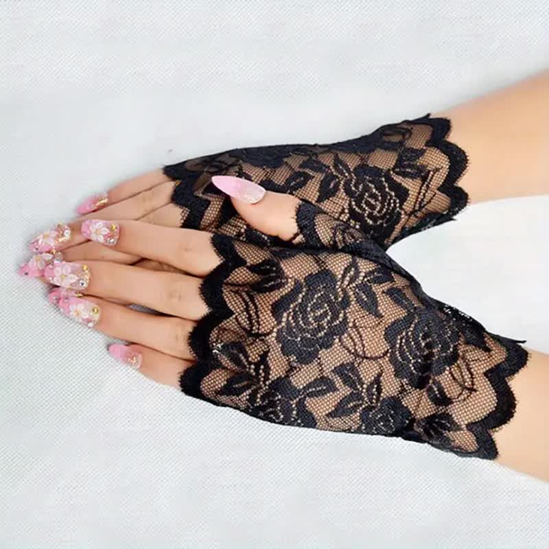 Spitzenhandschuhe fingerlos – Great Gatsby