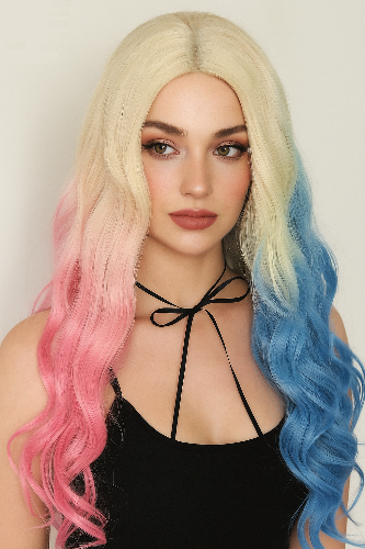 Stylische Harley Quinn Perücke