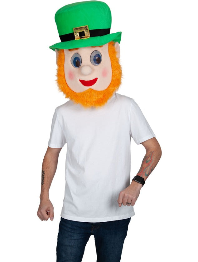 St. Patrick's Day Maske Kobold mit Hut