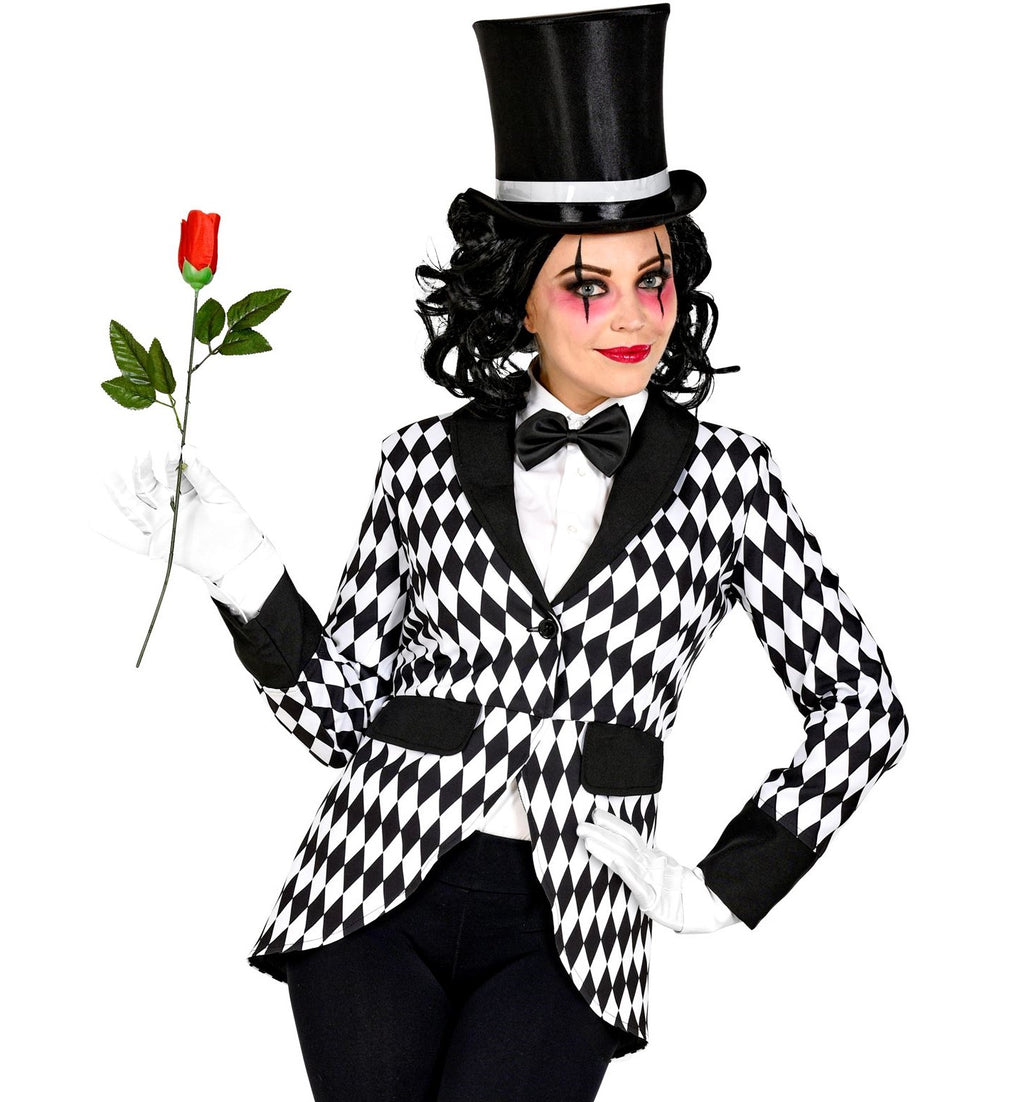 Pantomime Frack für Damen – Pierrot Harlekin