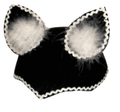 Katzenhut mit Marabou