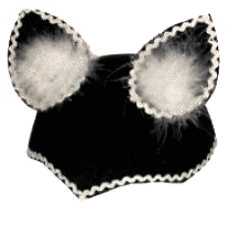 Katzenhut mit Marabou