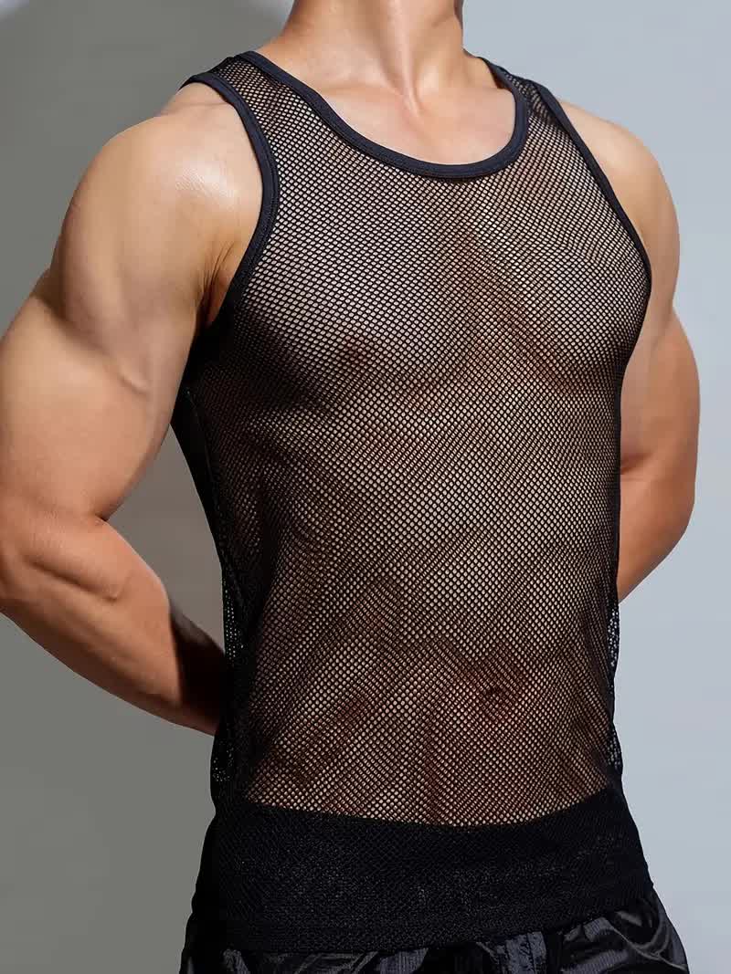 Netz Tanktop – Gothic Netzshirt