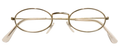 Metallbrille mit ovalen Gläsern, Nerd-Brille