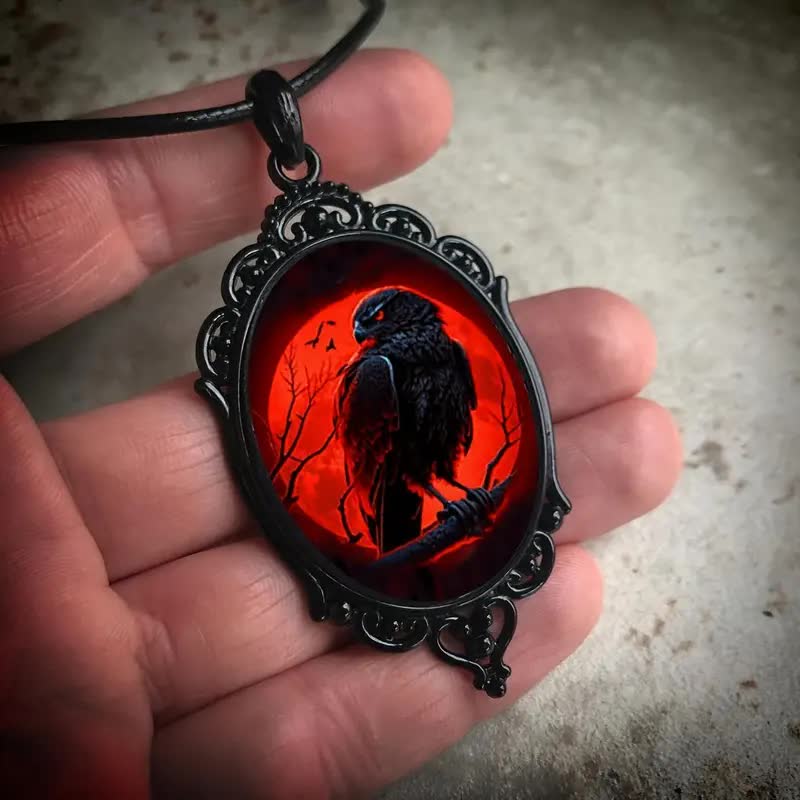 Krähen Halskette – Gothic Schmuck