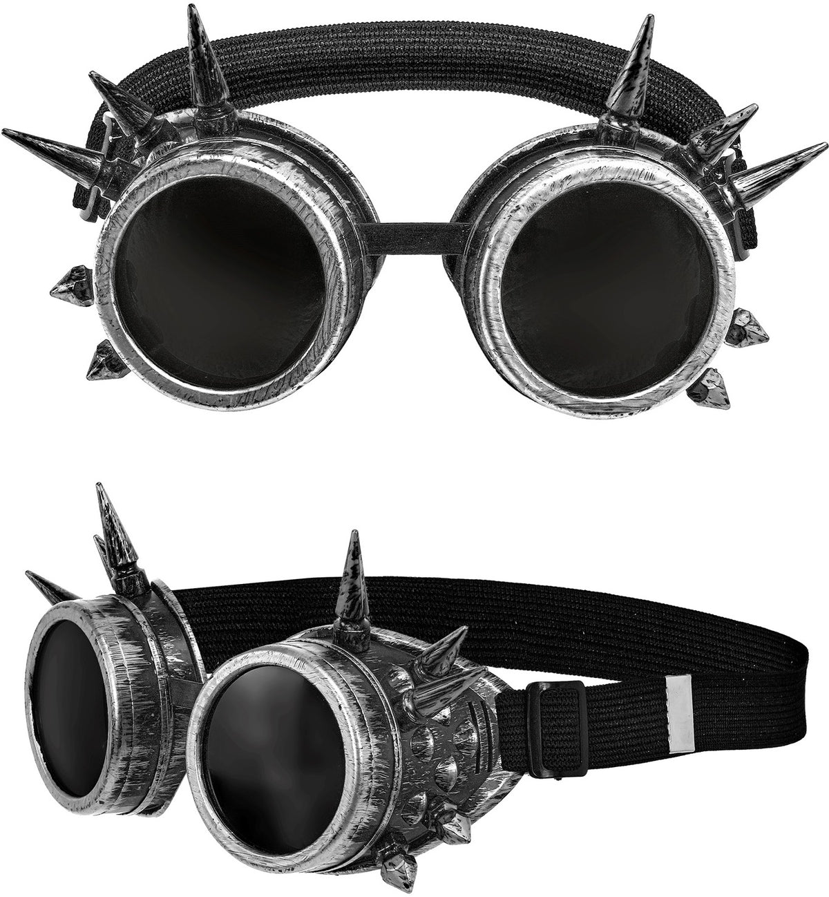 Steampunk Brille mit Spikes – Festival