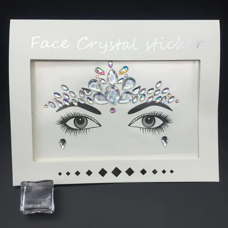 Gesichtsjuwelen – Festival Strass Make-Up