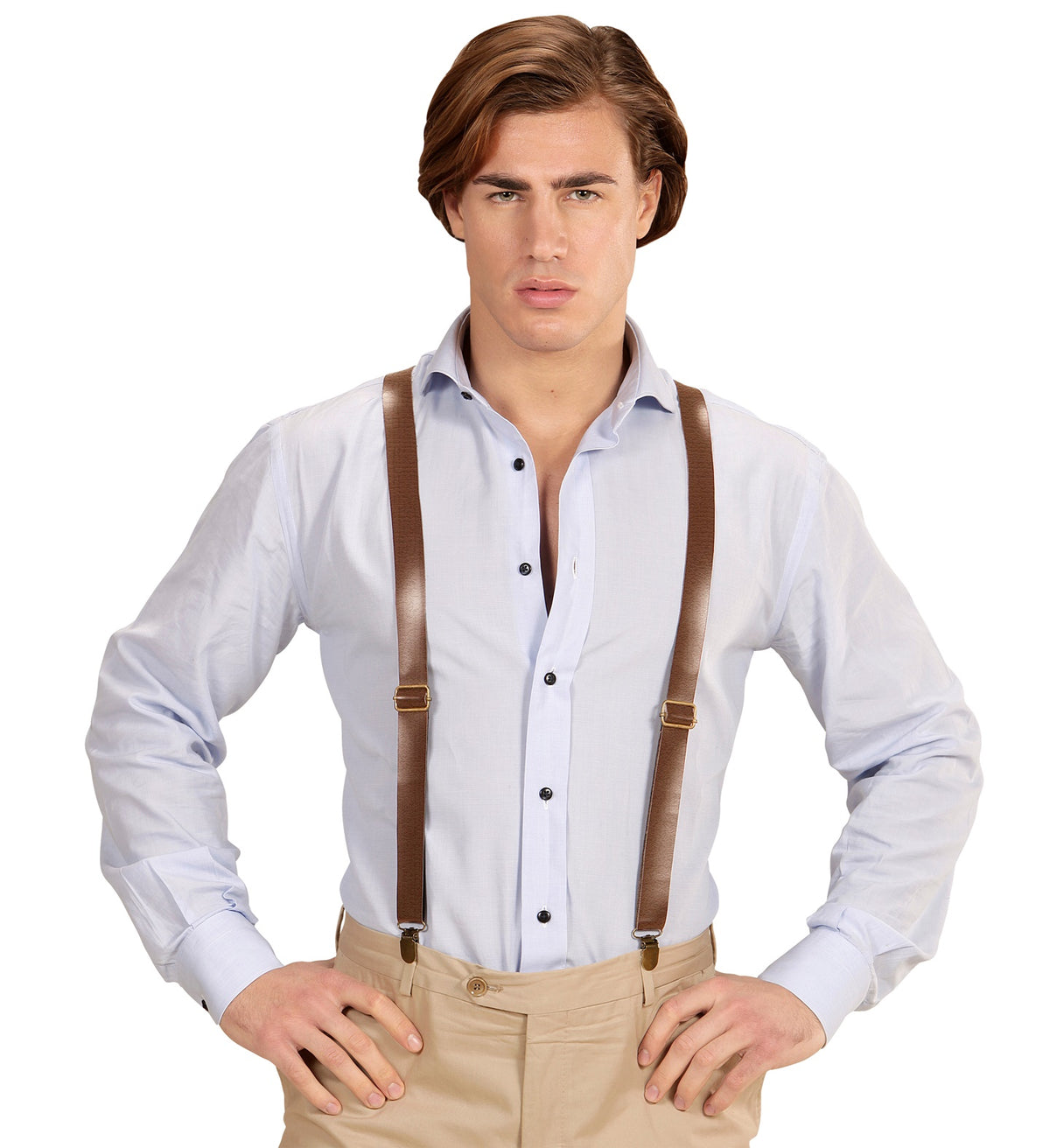 Hosenträger in Lederoptik für Oktoberfest