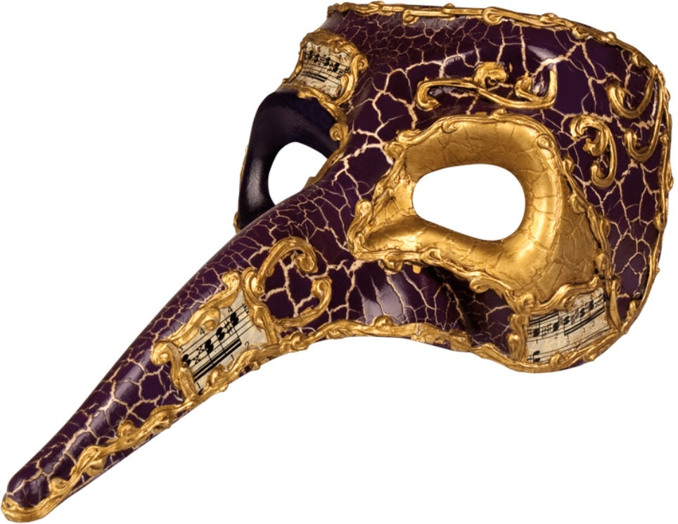 Venezianische Vogelmaske mit langem Schnabel