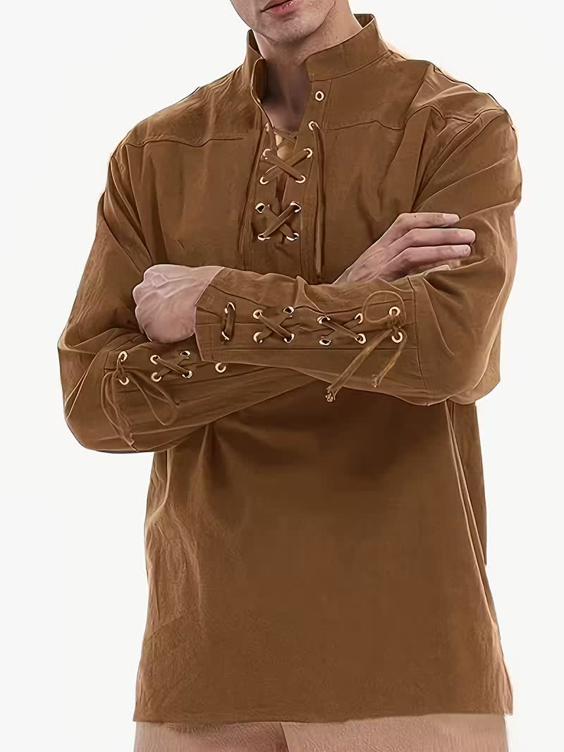 Mittelalter Leinenhemd für Pirat und Wikinger