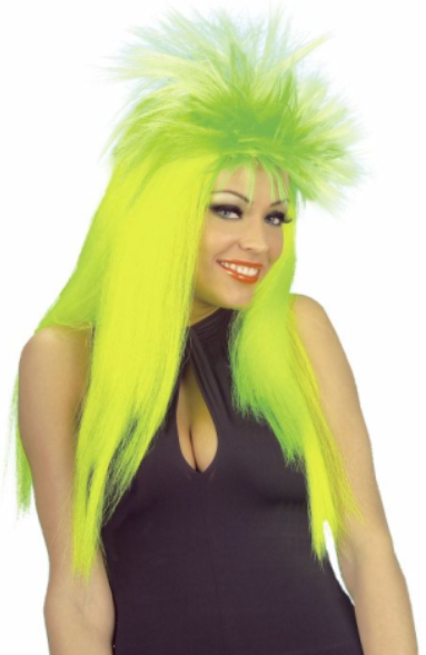Punk Perücke Neon