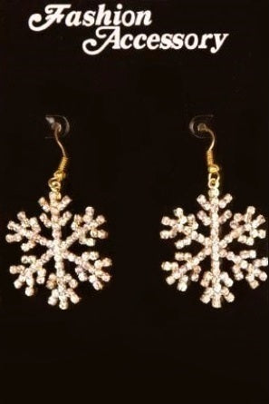 Schneeflocken Ohrringe – Winter Schmuck