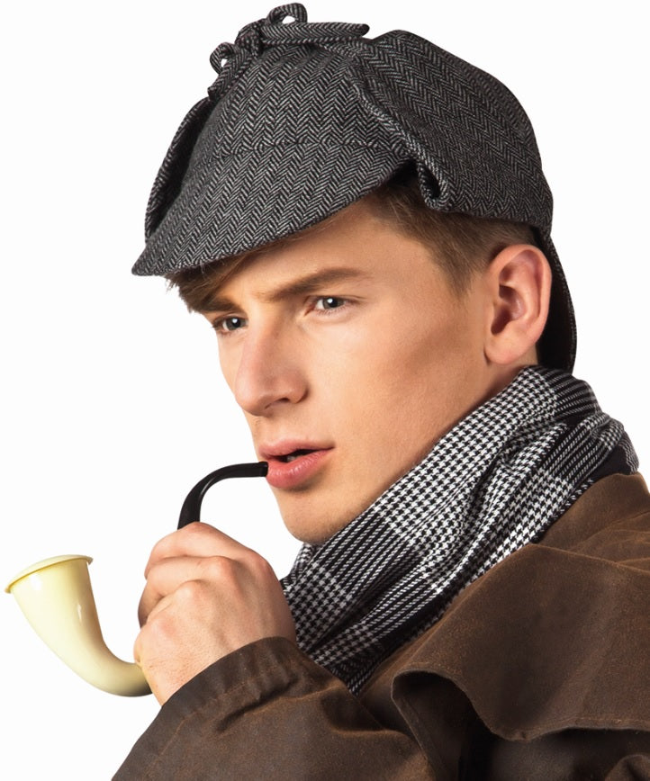 Sherlock Holmes Mütze im Tweed Style
