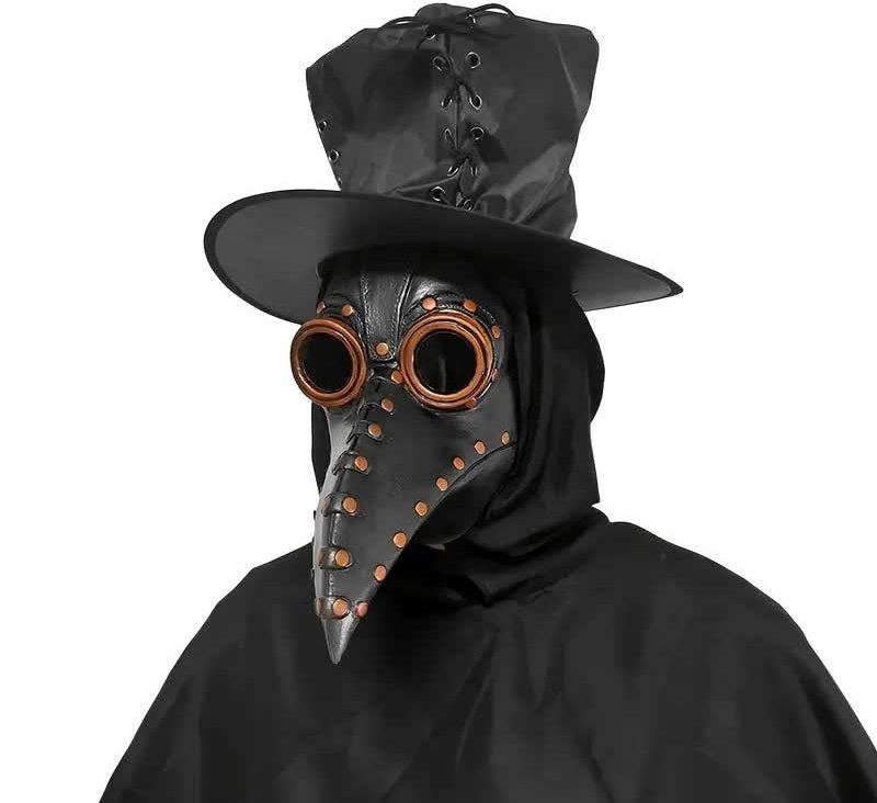 Pestdoktor Latexmaske mit Schnabel