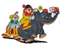 Clown Fensterdekoration – Fasnacht Deko