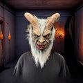 Teufel Maske mit Kunstfell – Hornusse Dämon