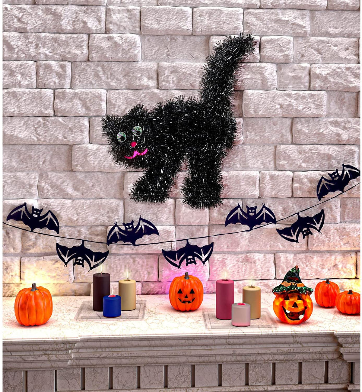 Katze Dekoration – Halloween Wanddeko