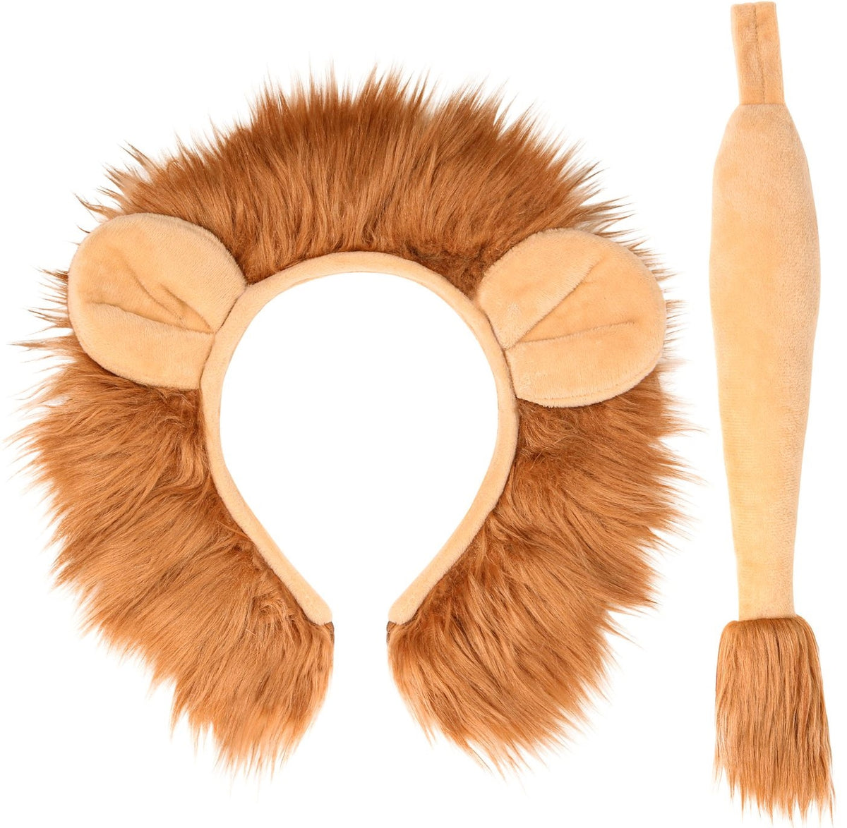 Löwen Set mit Mähne, Haarreif und Schwanz