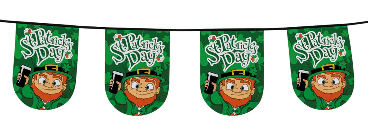 St. Patrick's Day Wimpelkette mit Kobold