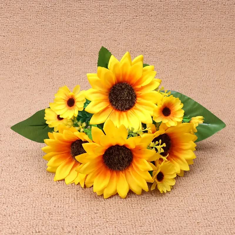 Sonnenblumen Strauss mit 13 Kunstblumen
