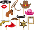 Western Fotobox Set – Sheriff & Cowboy Photobooth