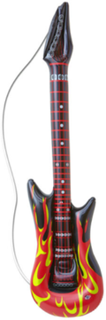 Aufblasbare Gitarre mit Flammen